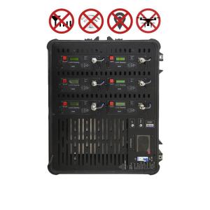 High Power 8 Channel Handcart Style Portable Frequency Jammer With Frequency