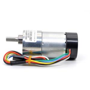 High Torque Eccentric Shaft Gear Motor 1600rpm 37mm Hall Encoder Cap Protective