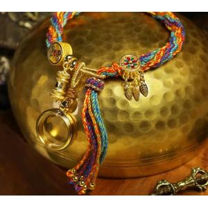 Tibetan Om Mani Padme Hum Dreamcatcher Colorful Reincarnation Knot String