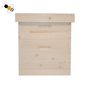 Durable 10 Frames 20mm Thick Pine Wooden Bee Hive 2 Layers