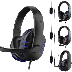 3.5mm Deep Bass Wired Gaming Headsets With HD Microphone For Computer