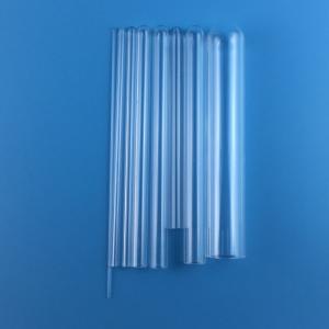 Sealed Glass Quartz Capillary Tube With Round Or Flat Bottom For Lamping Fiber