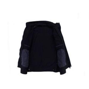 Classical Design Men's Black Work Coat Polyester Fiber Material With Uniform