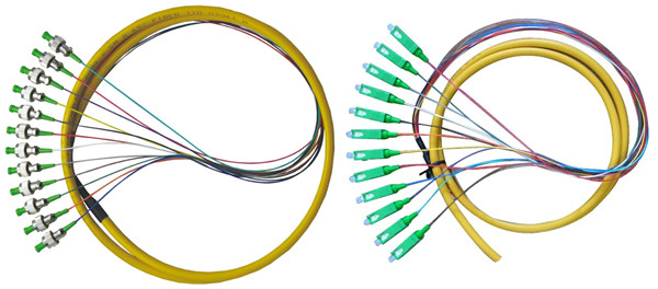 0.9mm Cable Diameter SC Bundle Fiber Optic Pigtail with LSZH Jacket