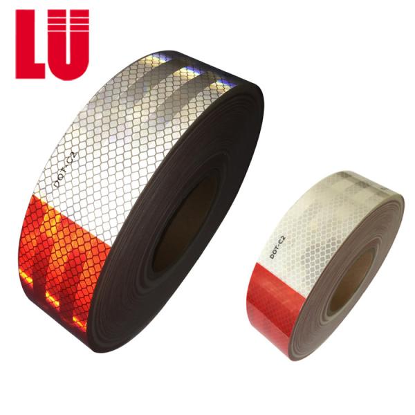Quality Custom Prismatic Dot C2 Reflective Tape Red And White Dot Retro Reflective Tape wholesale
