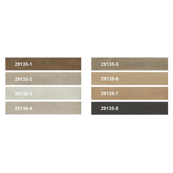 GKBM FT-W29135-1 1220mm Anti-slip Wear Resistance Brown Oak Splicing Wood Grain Stone Vinyl Composite Click SPC Flooring