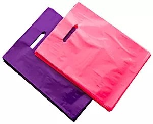 Reusable Customized Size Plastic Disposable White Die Cut PE PO Shopping Bags