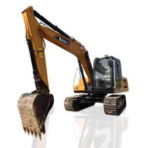 Cheap 0.6m3 Bucket Capacity Used SANY SY135 Mini Crawler Excavator 73kw Rated Power for sale