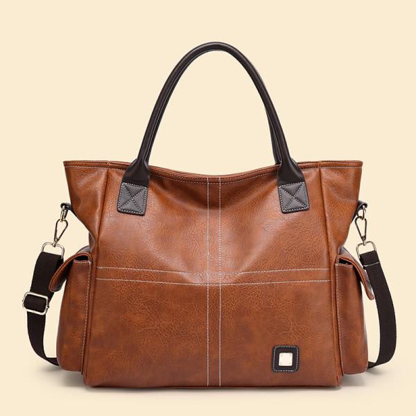 Quality Large Single Strap Genuine Leather Satchel Handbags Purse Womens wholesale