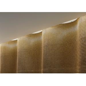 Modern Bronze Decorative Steel Wire Mesh For Cabinets 50mm 4mm