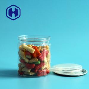 Airtight Transparent PET Easy Open Cans Plastic With Easy Open End