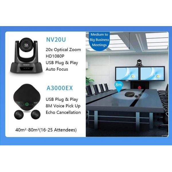 Quality 20x optical zoom full hd usb ptz camera manufacturers with speakerphones with extension microphone wholesale