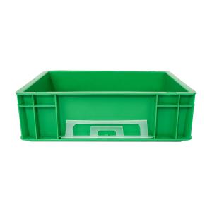 400x300x120mm Attached Lid Logistic Storage Plastic Crate for Packaging Plastic
