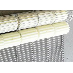 Flat Flex Chocolate Chain Mesh Conveyor Belt Non Toxic