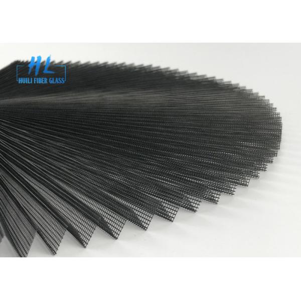 Quality 2.2M * 25M Pleated Mesh Folding Window Screen For Sliding Window In Grey wholesale