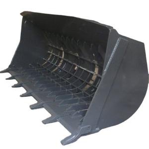 Cheap Q345B Wheel Loader Sorting Bucket for WA250 WA320 WA380 WA400 WA420 WA470 WA500 WA600 for sale