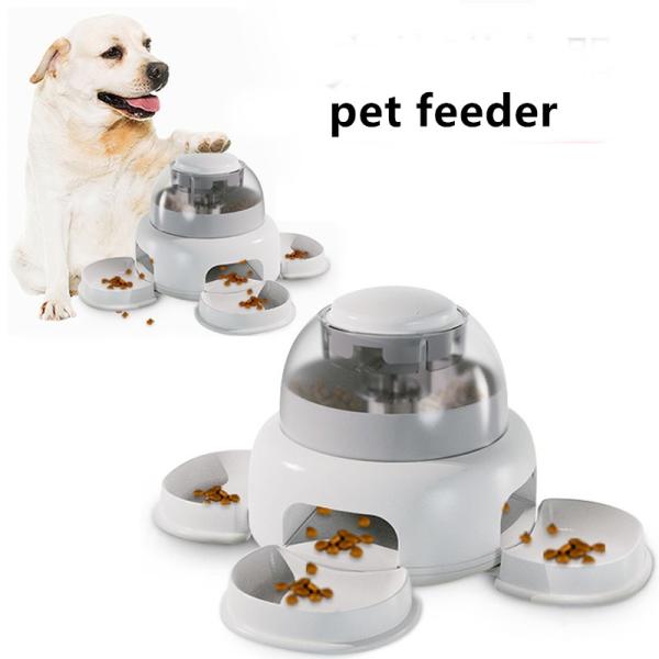 Slow Pet Automatic Feeder Dog Press Leaky Food Device
