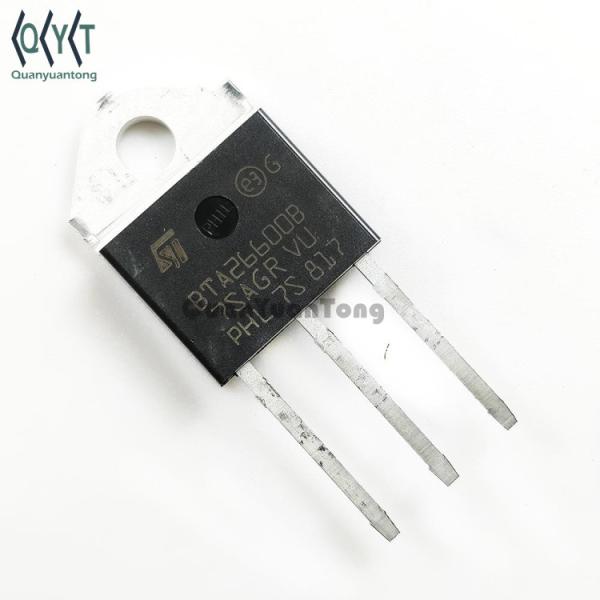 Quality Triac BTA26 BTA 26 600 BTA26-600B TRIAC 600V 25A TOP3 Transistors Through hole TO-3P Thysitor Original wholesale