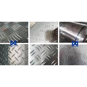 China Five Bars Embossed Aluminum Sheet 1050 Checkered Aluminum Sheet Custom on sale