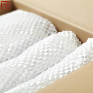 38CM*30M White Kraft Packaging Roll Honeycomb Paper For Wrapping