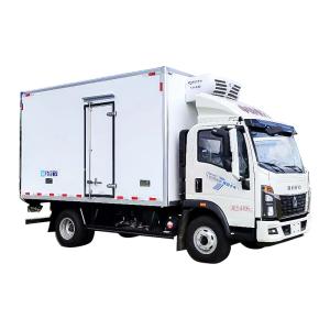 China Howo 4x2 Refrigerated Truck Wide Body Automatic Transmission 4000x2100x2100 mm Box Dimensions Gross Vehicle Weight ≤5T on sale