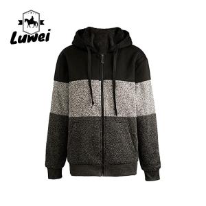 China Streetwear Embroidered Heavy Cotton Logo Drawstring Soft Knitted Men's Hoodies & Sweatshirts With Zipper on sale
