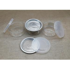 Mini Plastic Food Containers With Lid Easy Open Can Herb Tea Packaging