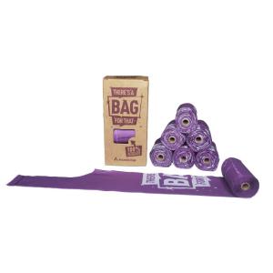 Custom Biodegradable T Shirt Handle Scented Dog Poop Bags On A Roll