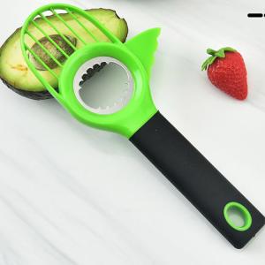 Kitchen 3 In 1 Plastic Avocado Cutter Knife Corer Avocado Slicer Avocado Tools