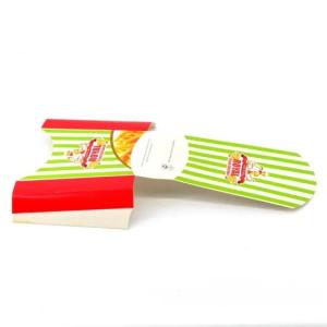 Waterproof Gloss Laminating 250g Custom Food Packaging Boxes For French Fries