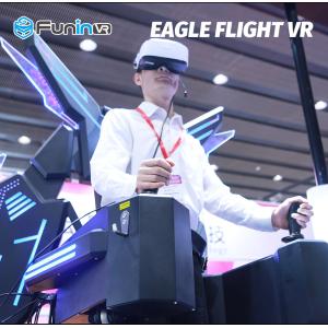 Eagle Flight VR 9D Game Simulator Adult Rides For Amusement Park Black Color