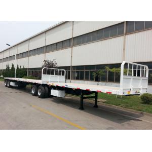 China 60T Double Interlink FlatBed Container Carrier Trailer ,60 Foot Step Frame Trailer on sale