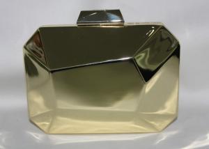 China Europe Style Metallic Clutch Bag Handmade Dinner Package Bronze Color on sale