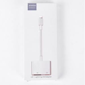 OEM Cable Cubby Box , Lightning To HDMI HD Line For Apple Mobile Phone To HDMI