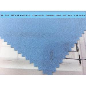 Stretch 60 inch Plain Crepe Fabric Polyester Textile Material 130gsm