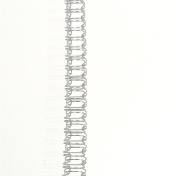 Quality 5/16 Inch Silver Aluminium Twin Loop Binding Wire Filaments Spiral With Nylon Coating wholesale