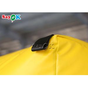 Square Inflatable Lifesaving Pad Yellow Water Lifesaving Equipment