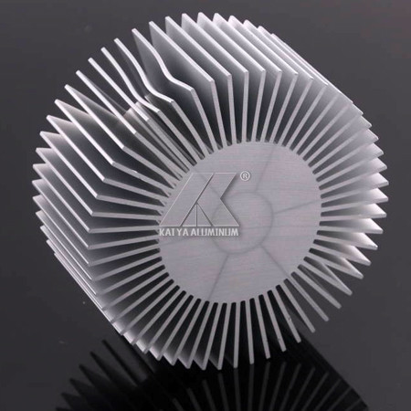 Quality Small Size Black Round Heat Sink Extrusion , Aluminium Alloy Heat Sink T3 - T8 wholesale