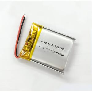 ODM Thinnest LiPo Battery Rechargeable 3.7v 400mah Lithium Polymer Battery
