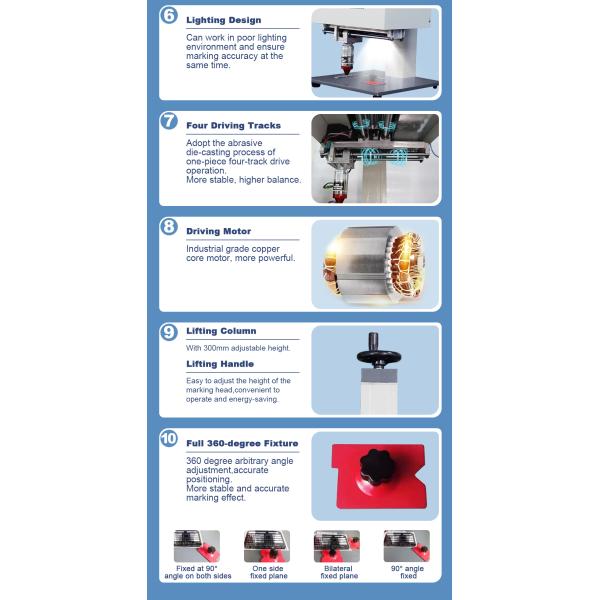 Desktop Touch Metal Nameplate Integrated Electric Marking Machine