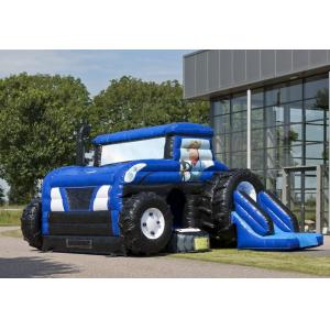 Car Theme Commercial Inflatable Slide Dry Bouncy Games Backyard Party