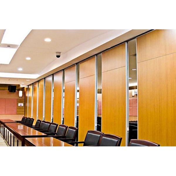 Quality Soundproof Wall Panel Sliding Operable Office Partition Walls 65mm Thickness wholesale