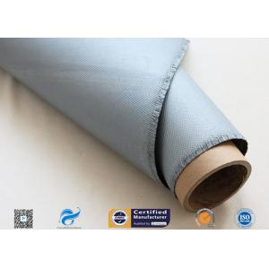 Gray Color Silicone Coated Fiberglass Fabric 1150g High Intensity Satin Weave