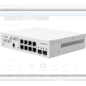Cheap Mikrotik CSS610-8G-2S IN Network Switch Private Mold and Transmission Rate 10/100/1000Mbps for sale