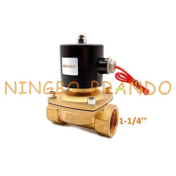 Quality UW-35 2W350-35 1-1/4 Inch Brass Flow Control Brass Solenoid Valve wholesale