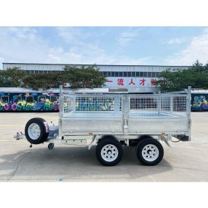 Corrosion Resistant Double Axle Dump Trailer Silver 10x6 Galvanised Trailer