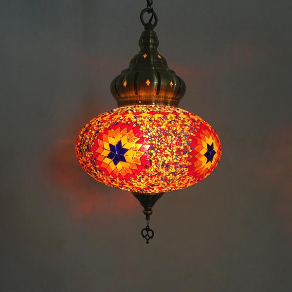 Turkish Lamp Colorful Glass Pendent Light E14 Warm White Bedroom Bar Corridor