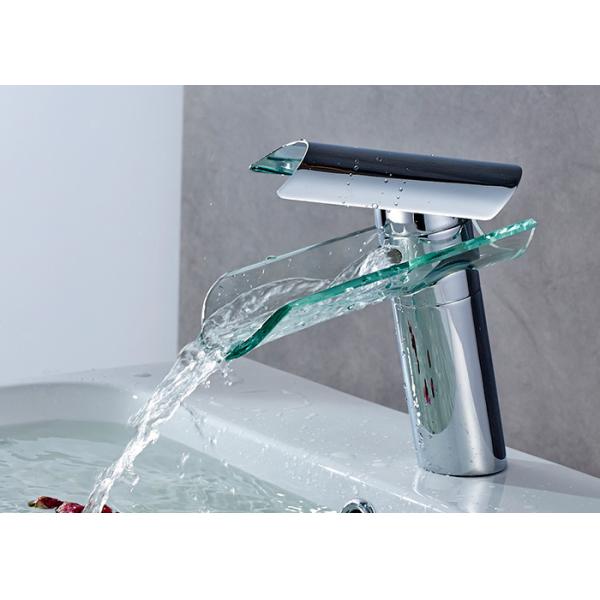 Quality Waterfall Wash Basin Bathroom Sink Mixer Counter Mounted ROVATE 607-1 wholesale