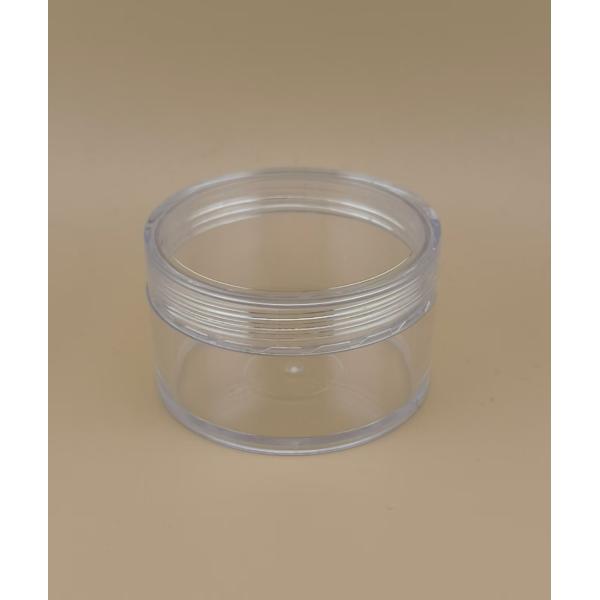 Quality Certified Skincare Clear Plastic Cream Jar With Screw Lid wholesale