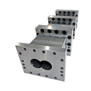 Cheap 95mm Twin Screw Barrel with Building Block Design for Food Extruder Made from 38crMoAl 45# Material for sale
